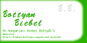 bottyan biebel business card